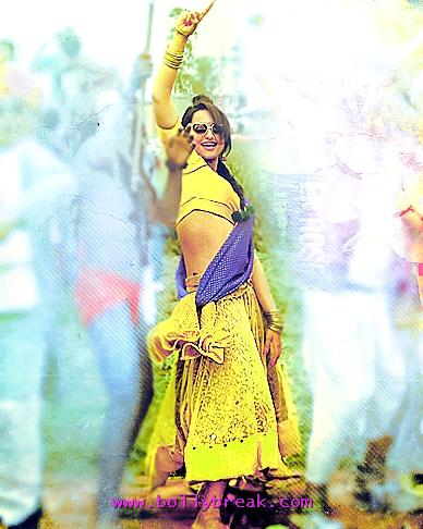 Sonakshi Sinha yellow saree - Sonakshi Sinha in Joker movie dancing in Yellow Saree