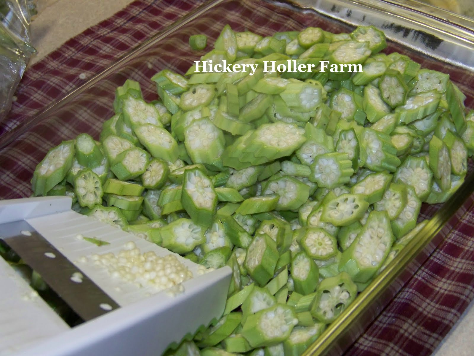 Hickery Holler Farm Canning Okra And Tomatoes