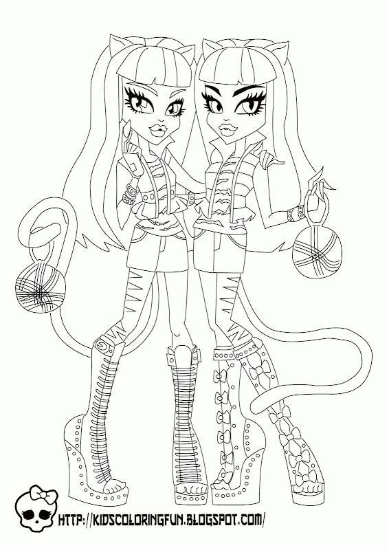 Monster High Purrsephone and Meowlody title=