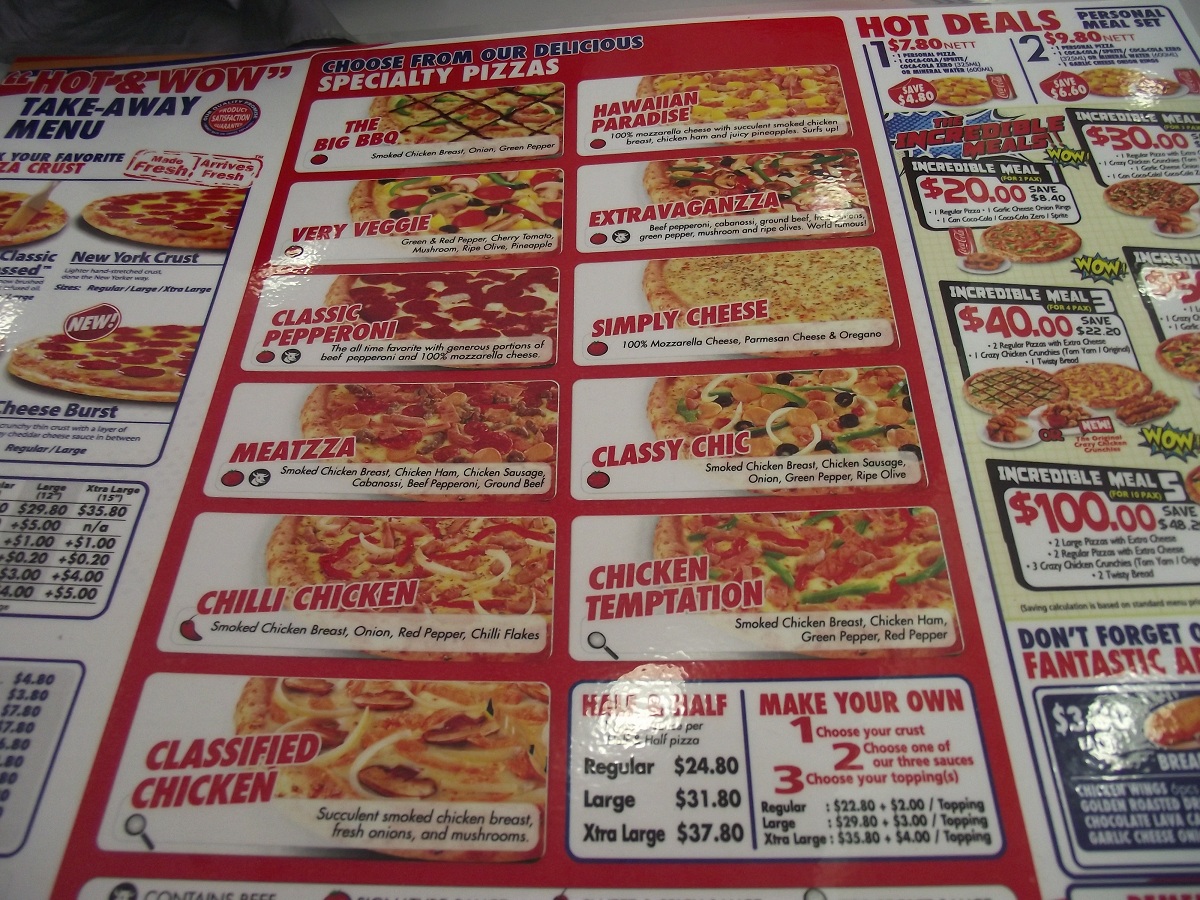 Diary Singapore 笔记新加坡 Domino’s Pizza, Singapore 达美乐比萨, 新加坡