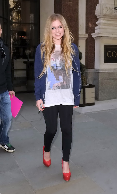 Avril Lavigne Out and About in London 