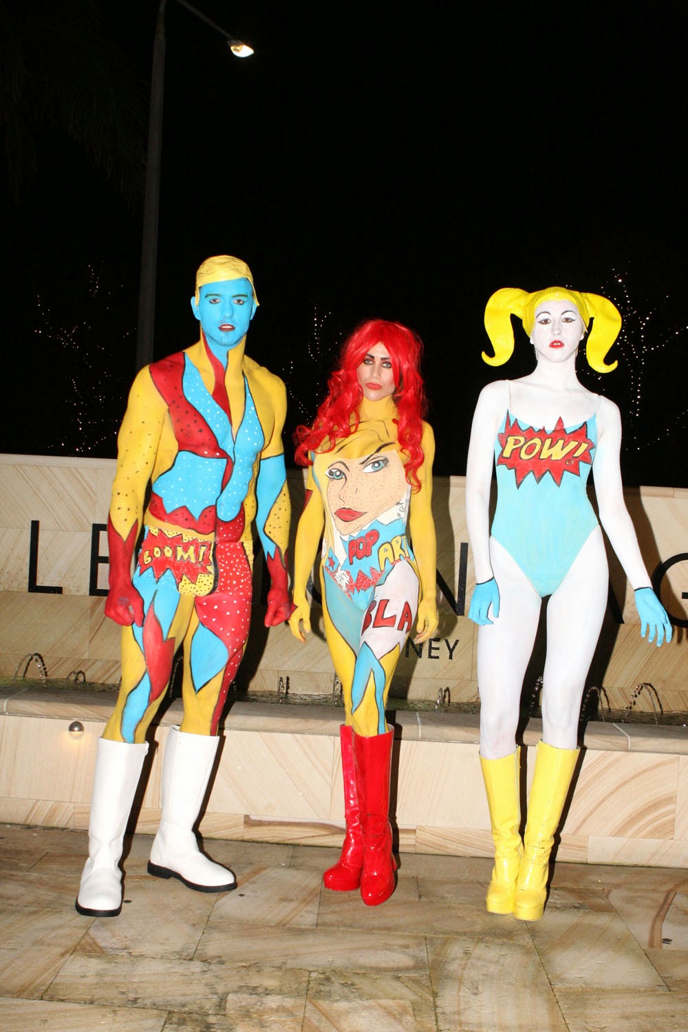 Human Statue Bodyart Pop Art Body Painting at Le Montage in Lilyfield