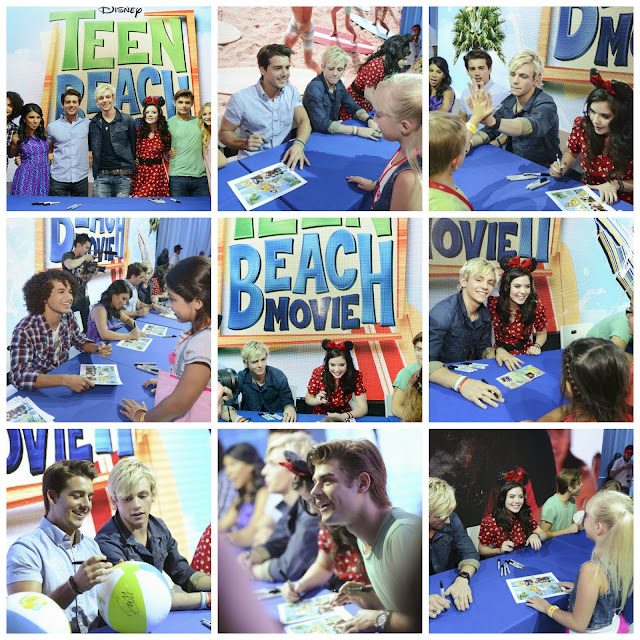 The stars of Disney Channel's Teen Beach Movie signed autographs