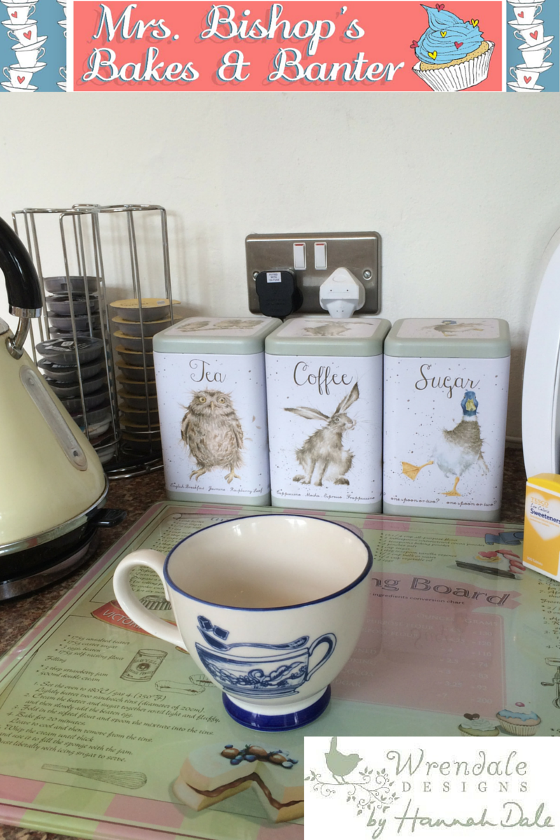 wrendale tea coffee sugar canisters
