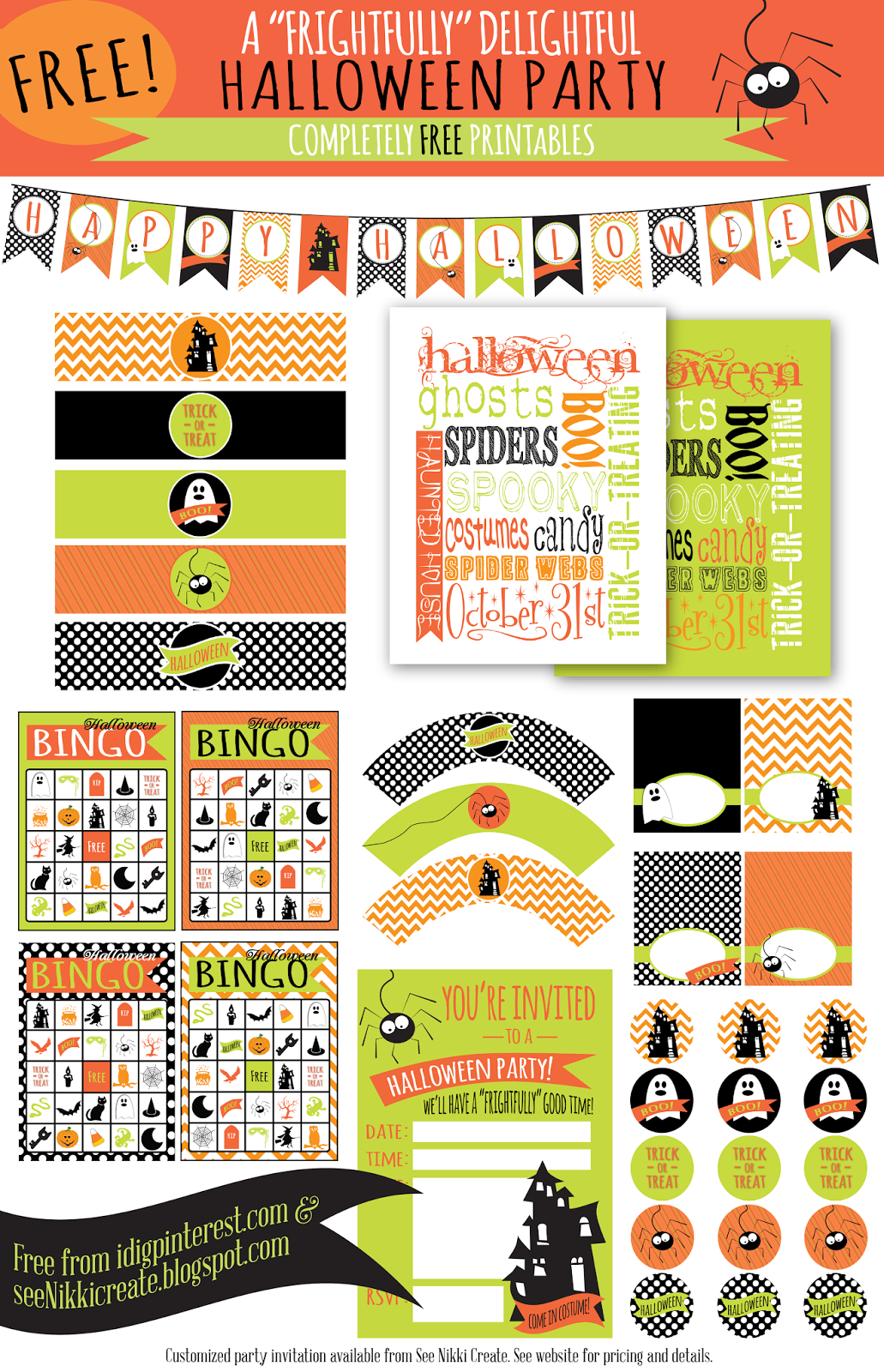 27 Halloween Decor, Craft, Recipe and Party Ideas on I Dig Pinterest