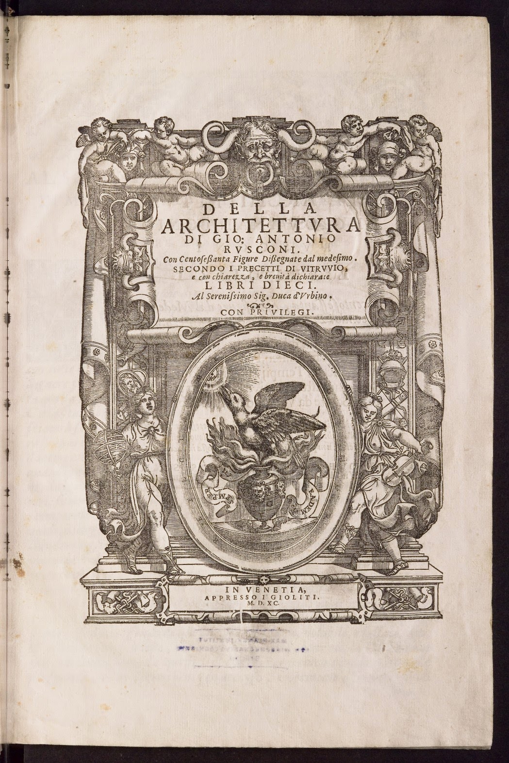 Letteratura artistica Giovan Antonio Rusconi, Della Architettura (1590)
