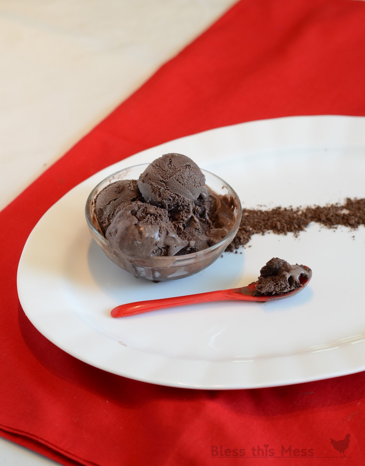 Dark Chocolate Ice Cream — Bless this Mess