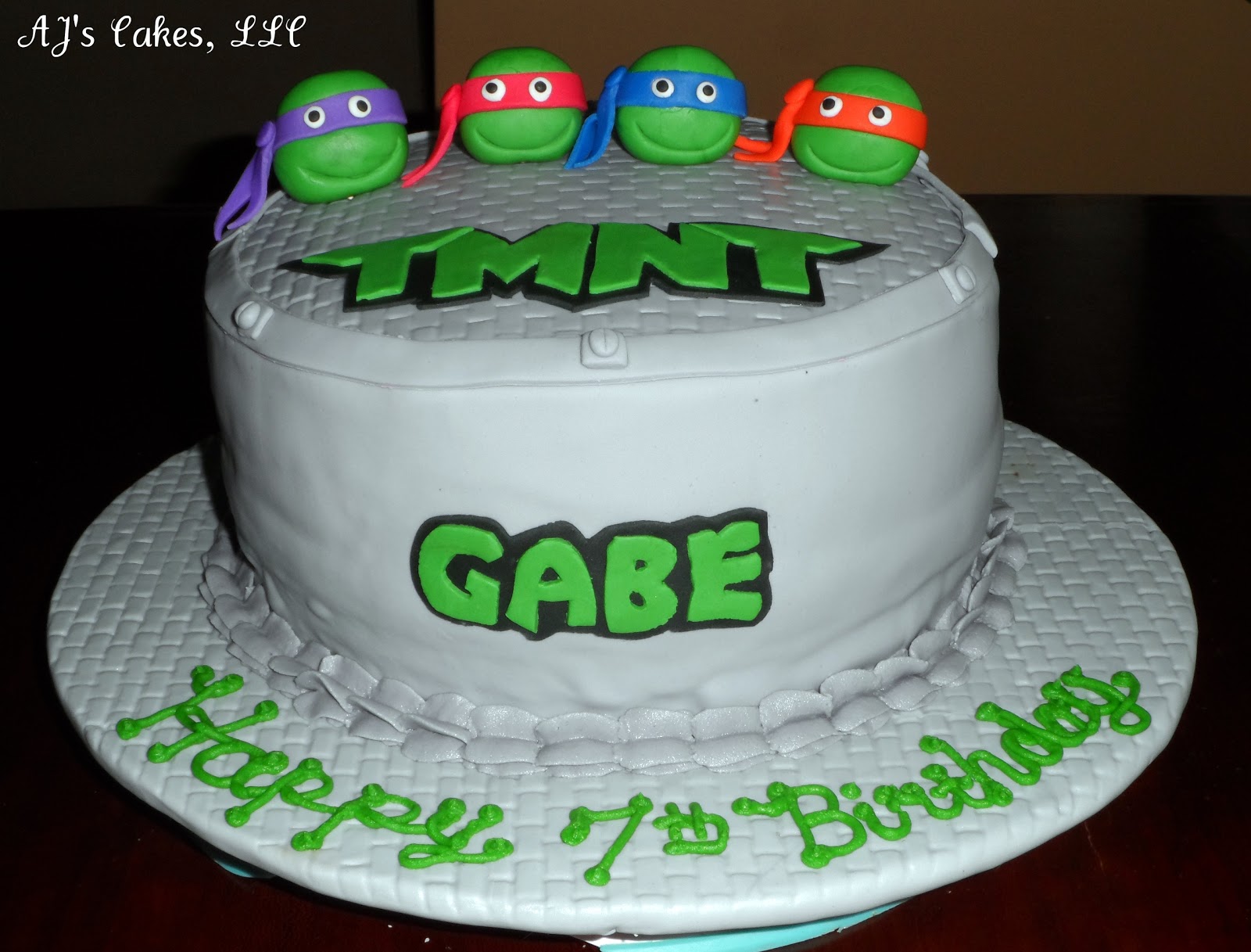 AJ's Cakes Teenage Mutant Ninja Turtles Cake