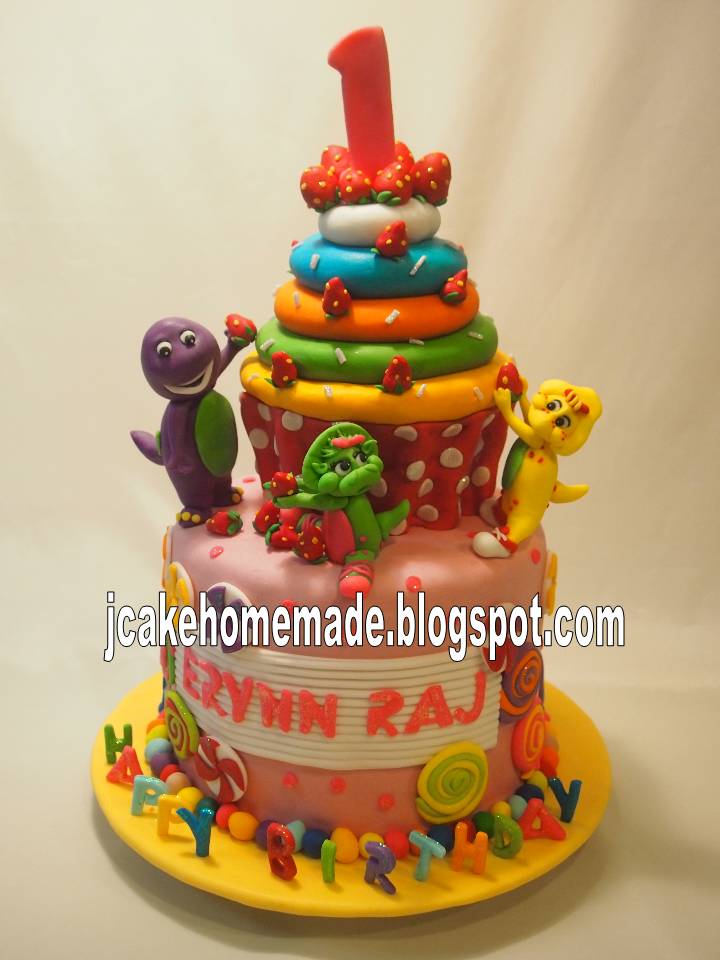 Jcakehomemade: Barney and friends theme birthday cake