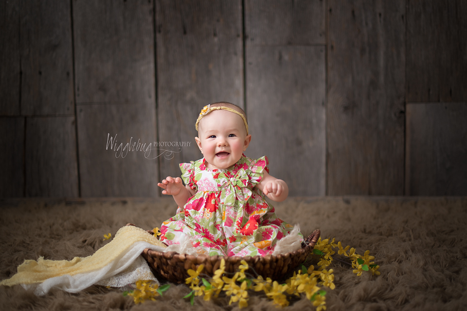 6 month old baby plan session, Milestone professional photos for babies