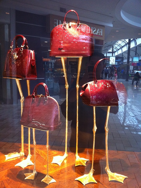 Wild Window Storefronts : Louis Vuitton Ostrich Displays