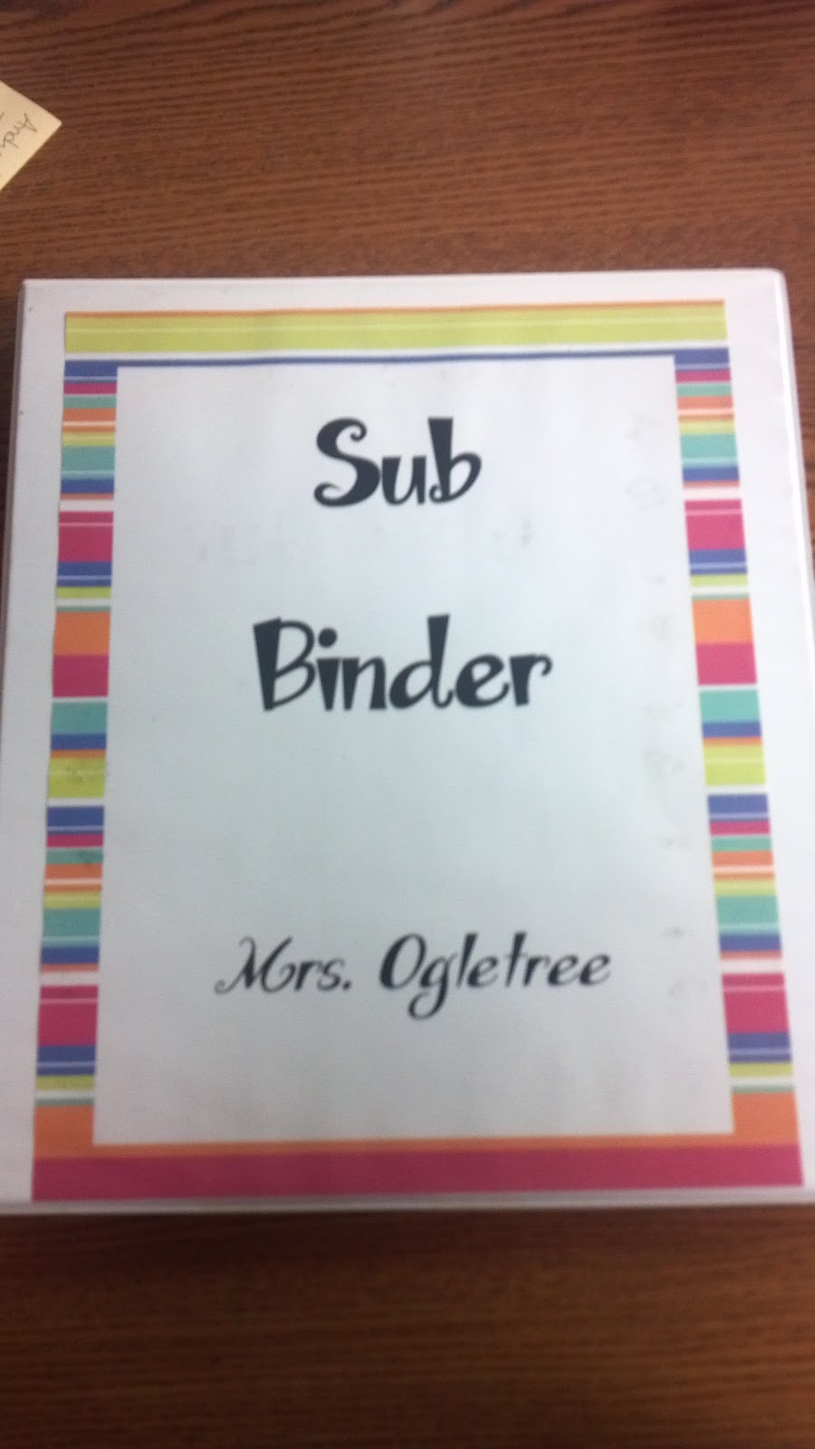 My Organized Chaotic Classroom Sub Binders
