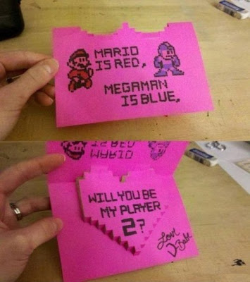 Mario is red, Megaman is blue, will you be my Player 2?