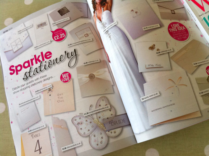 This month we also feature in Wedding Ideas magazine