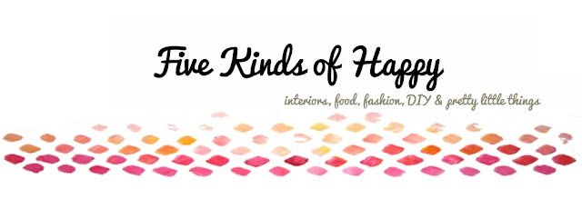 Five Kinds of happy - blog logos by Amy MacLeod