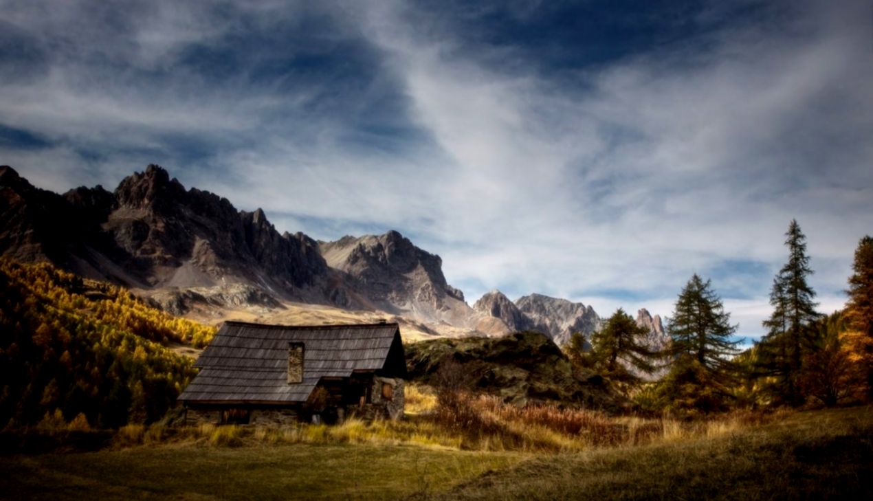 Log Cabin Meadow Wallpaper All Hd Wallpapers Gallery
