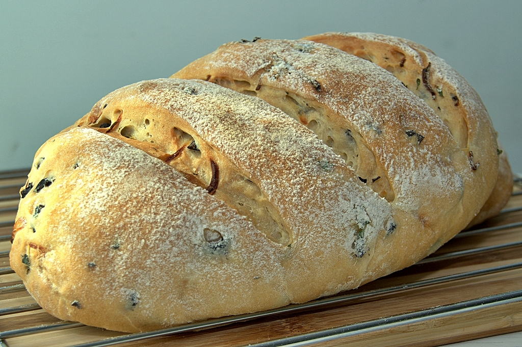 Phoebe's Flying Kitchen Savory Greek olive bread