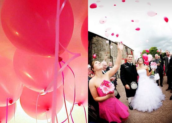 Balloons are an affordable and fun way to decorate for your wedding