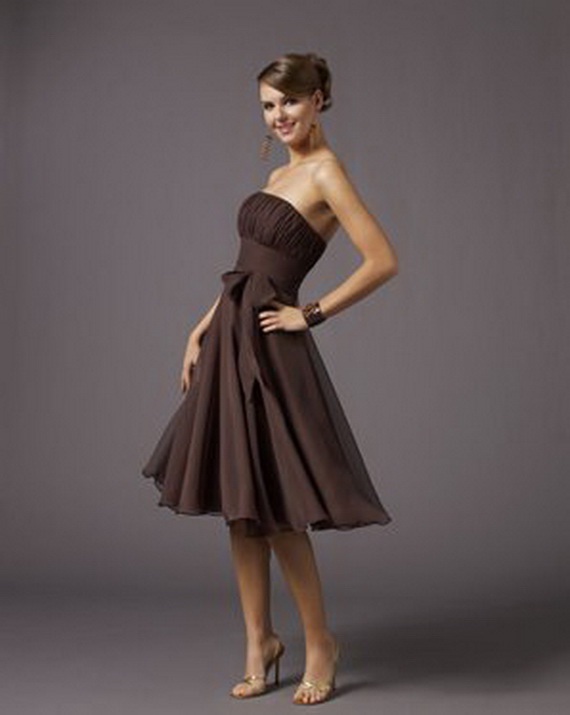 bridesmaid dresses Elegant Brown Bridesmaid Dresses