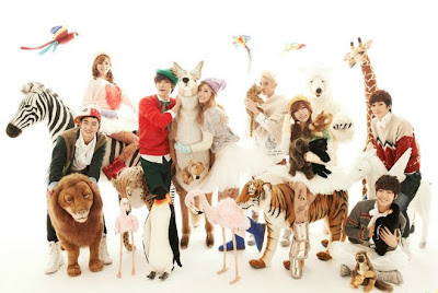 Orange Caramel and NU’EST members Dashing Through Snow in High Heels