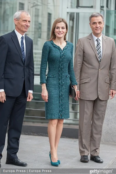  Queen Letizia of Spain attends the exhibition opening of modern and contemporary art from Basel Kunstmuseum collections and Rudolf Staechelin and Im Obersteg collections at Queen Sofia Museum