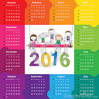 colorful calendar new year 2016 kids room new year 2016 calendar kids school