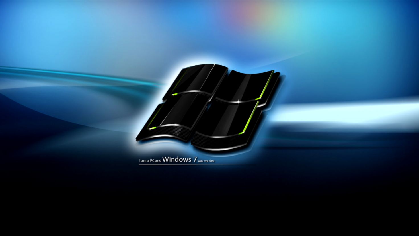 Windows 7 Wallpaper Dark Logo Windows 7 Wallpaper Dark Logo