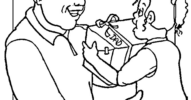 Daughter card for Dad Coloring ~ Child Coloring