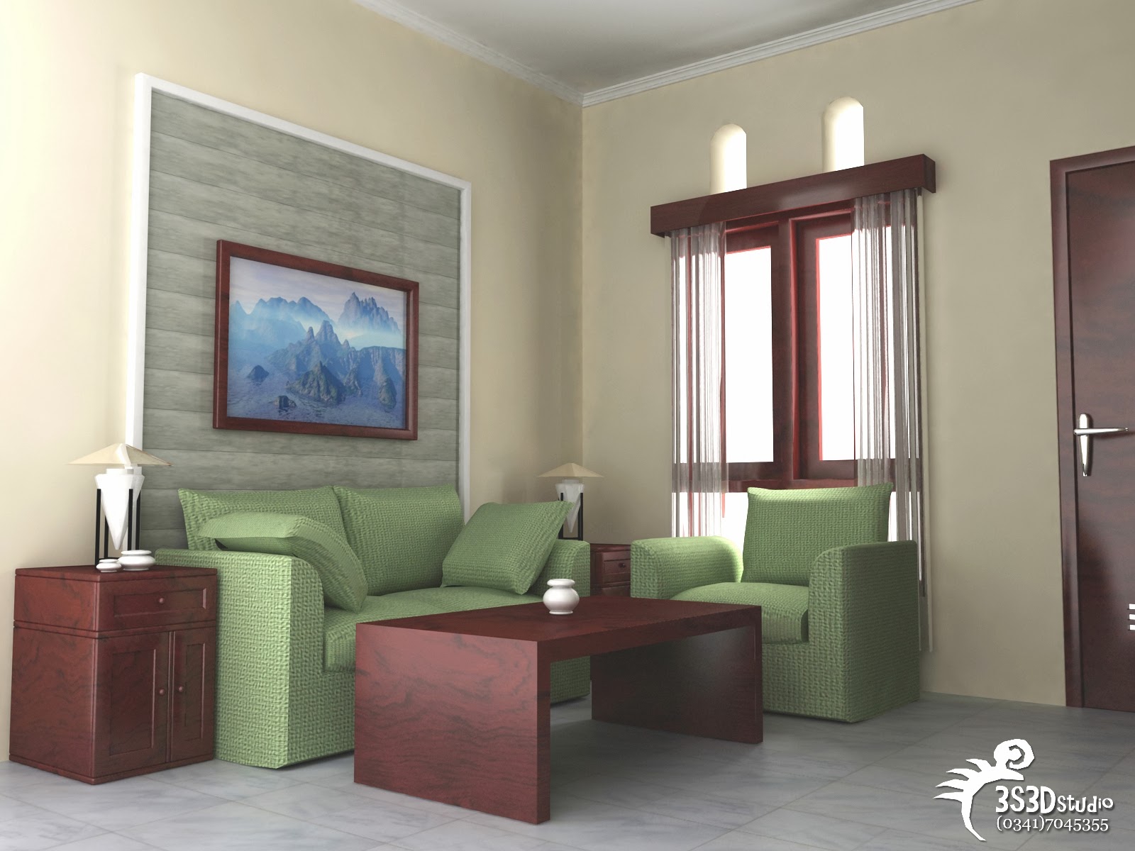 Ruang tamu cantik bertema sederhana | Update Desain Rumah