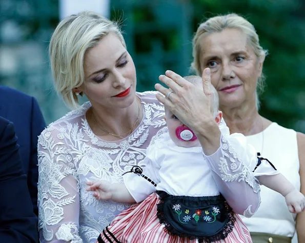 Princess Charlene of Monaco, Princess Gabriella of Monaco and Prince Jacques of Monaco