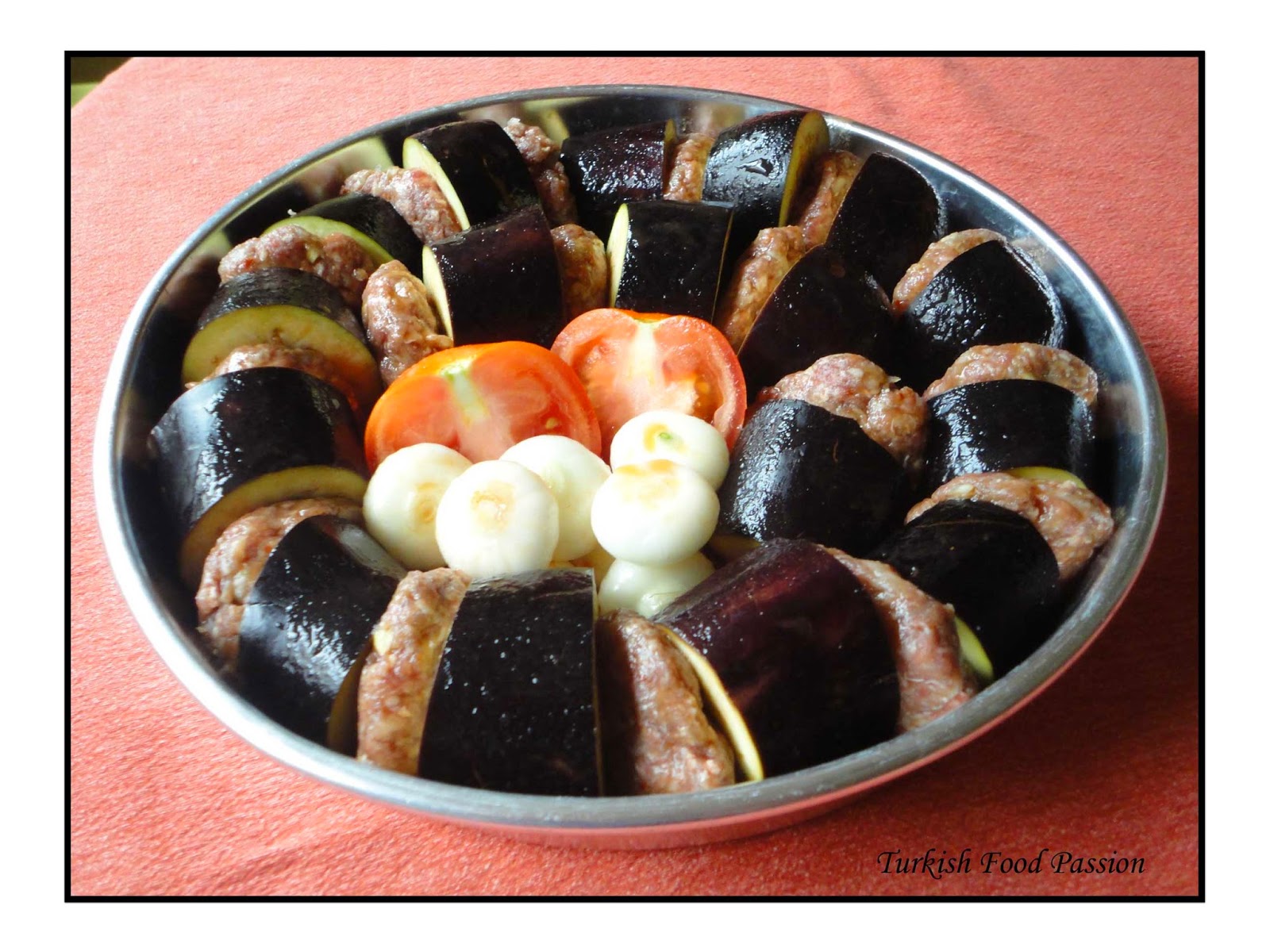Turkish Food Passion Baked Eggplant Kebab (Tepside Patlıcan Kebabı)