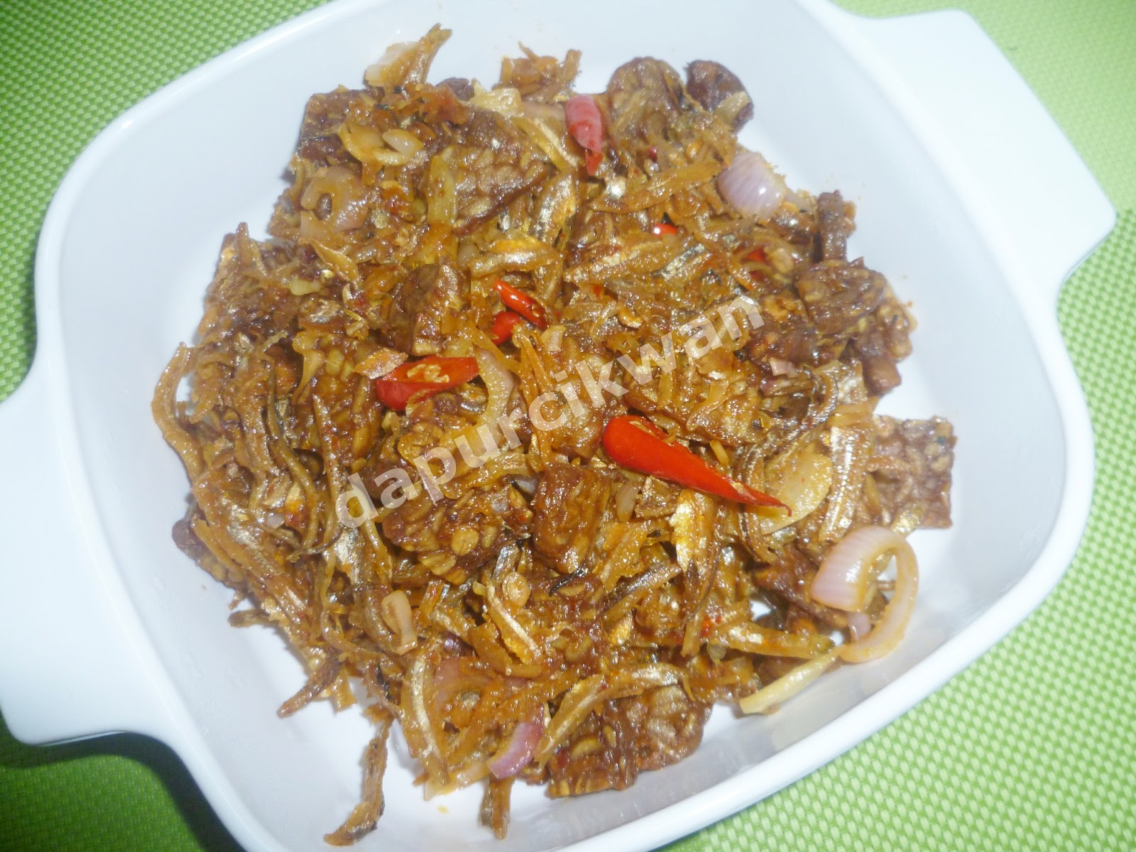 dapurCikWan TEMPE GORENG SAMBAL BILIS