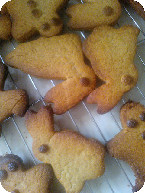 Gingerbead Biscuits Easter Rabbits Cookies Birds