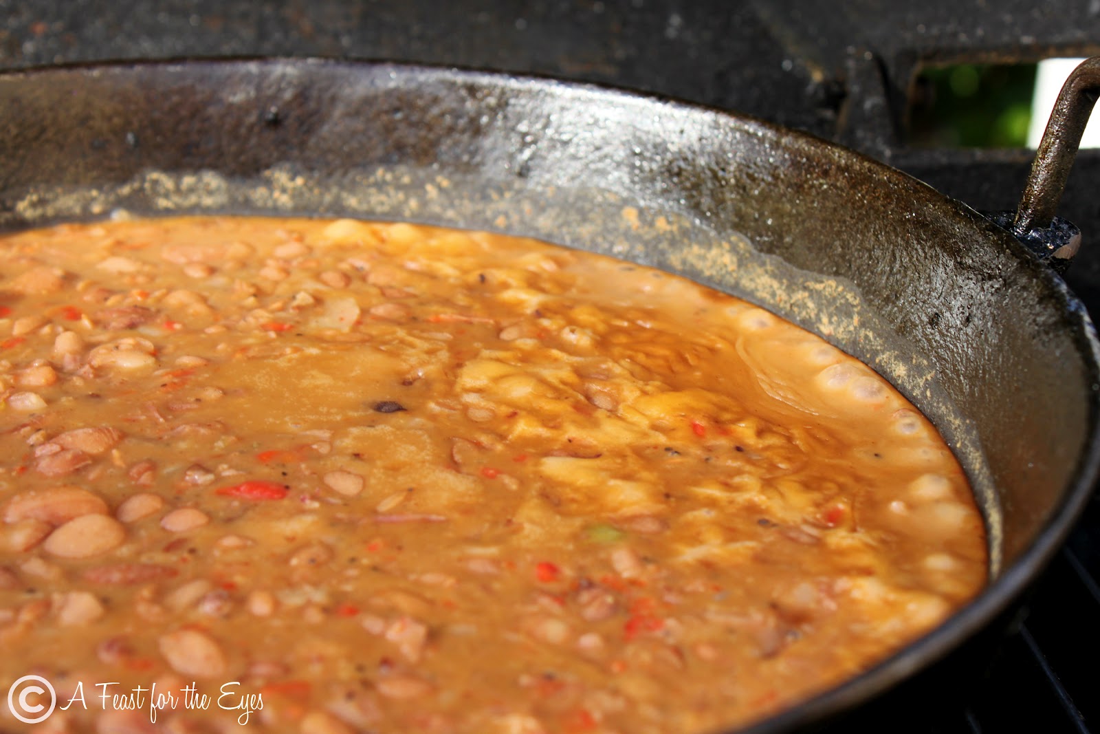 Homemade Smoky Campfire Beans for the Barbecue A Feast For The Eyes
