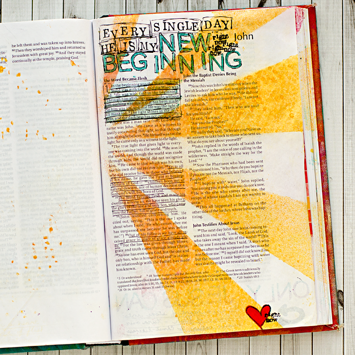 Art Worship Art Journaling Bible | John 1 | She Reads Truth | Illustrated Faith
