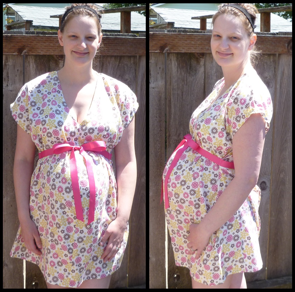 custom hospital/nursing gown at home with millie and sam