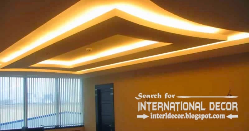 Modern Drop Ceiling Designs With Backlight