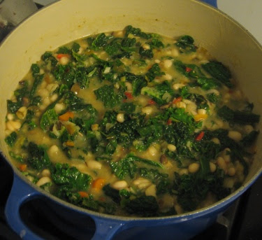 White bean and kale soup