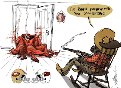 Subtle Monty Python references are the only acceptable Monty Python references. san francisco 49ers arizona cardinals spanish inquisition monty python