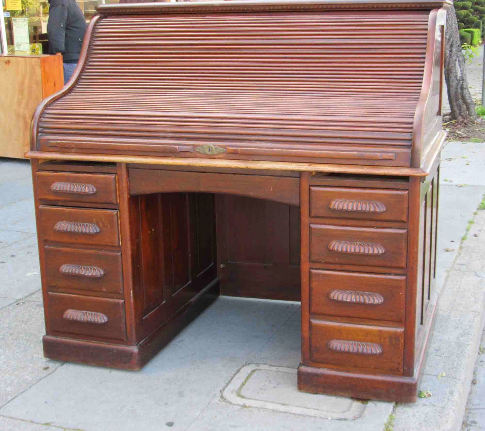 UHURU FURNITURE & COLLECTIBLES SOLD Roll Top Writing Desk 195