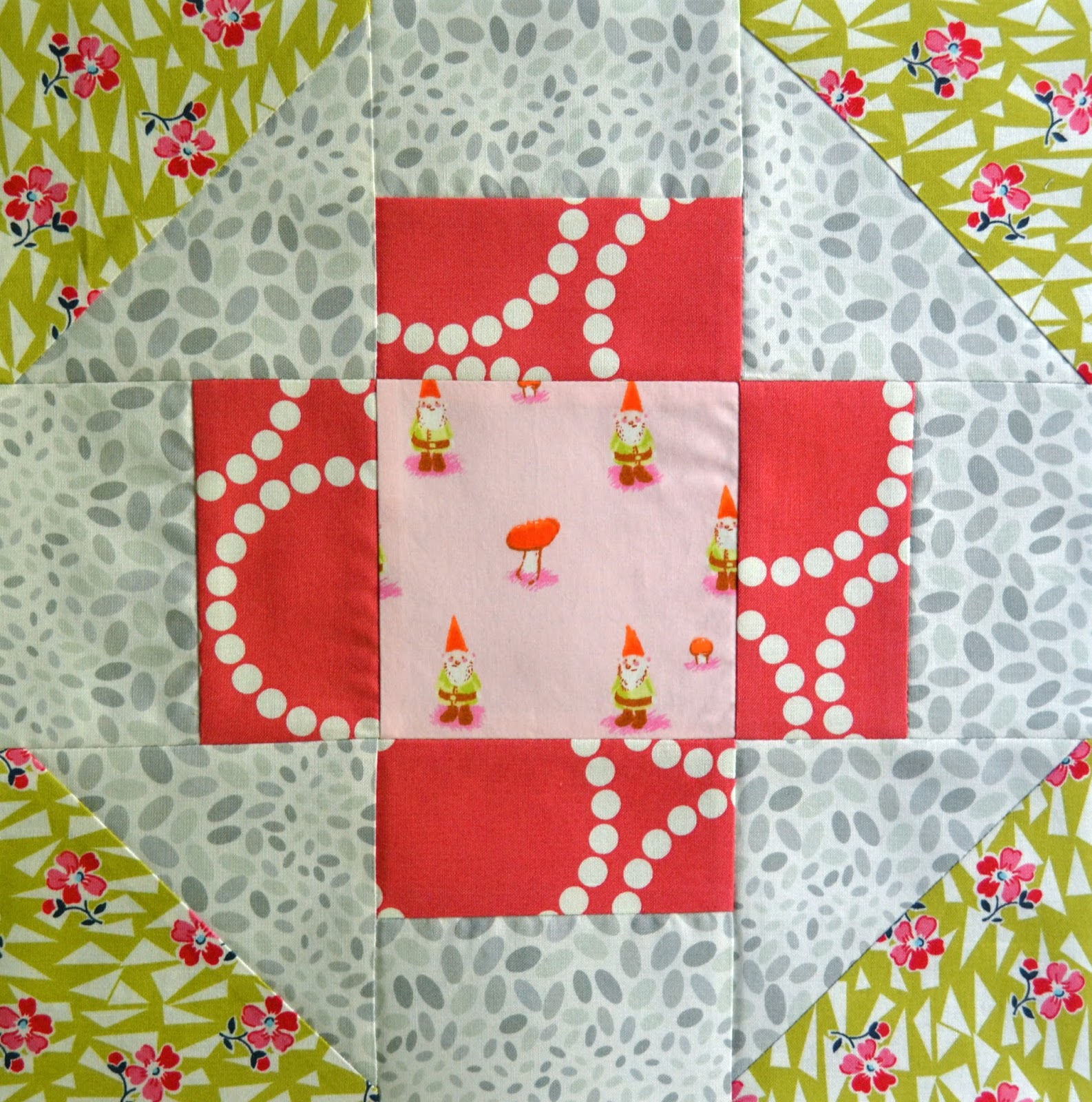 Sew E.T. Greek Cross in a Square Quilt Block