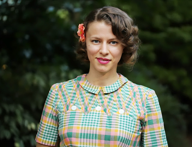 1950s Sherbet Day Dress #1950s #vintage #fashion