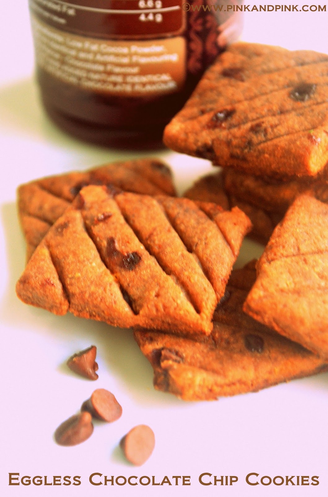 Eggless Chocolate Chip Cookies | Chocolate Chip Cookies Recipe Without