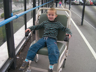 wheel chair outside hospital