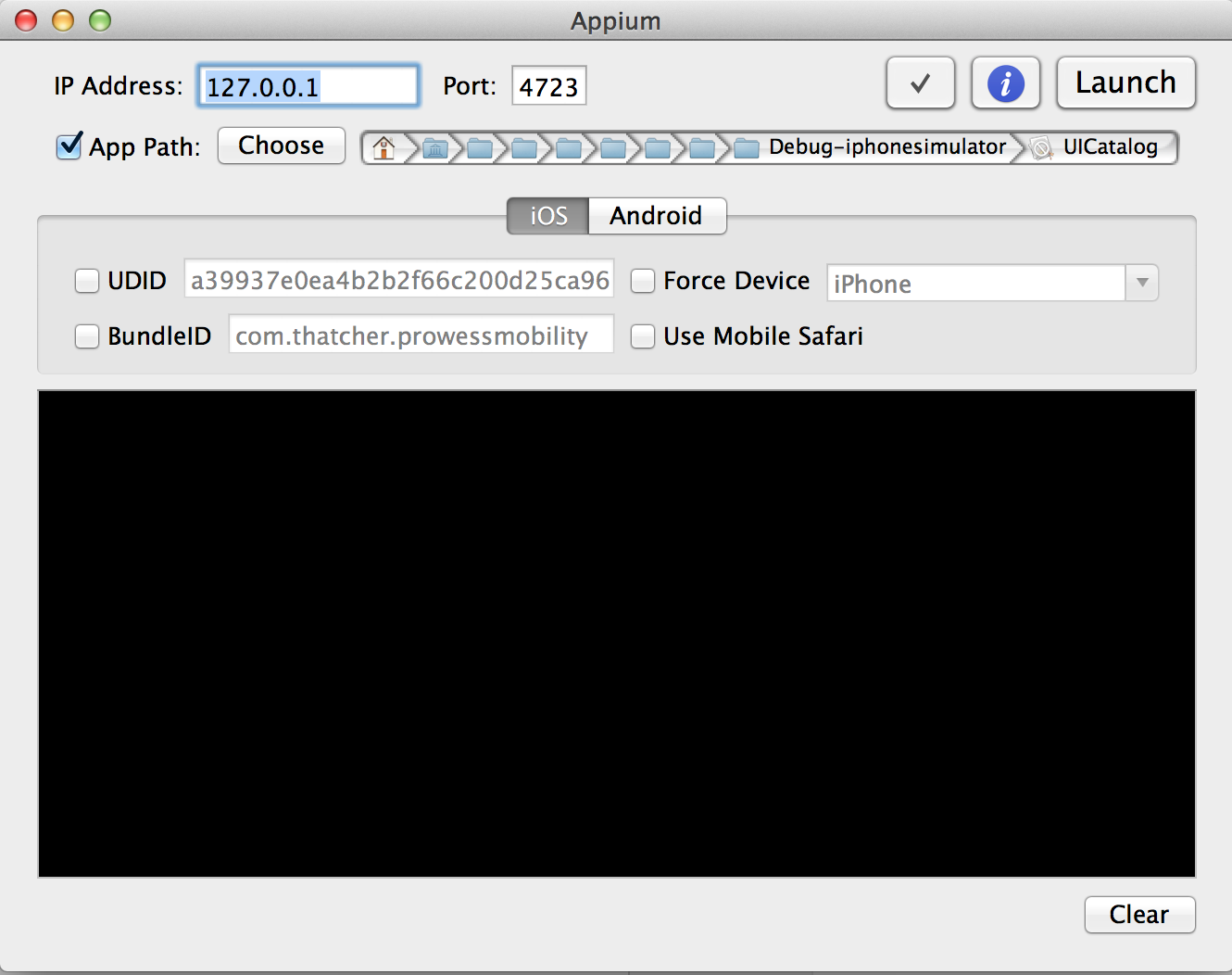 launch appium inspector with appium server setup launch appium inspector with appium server setup