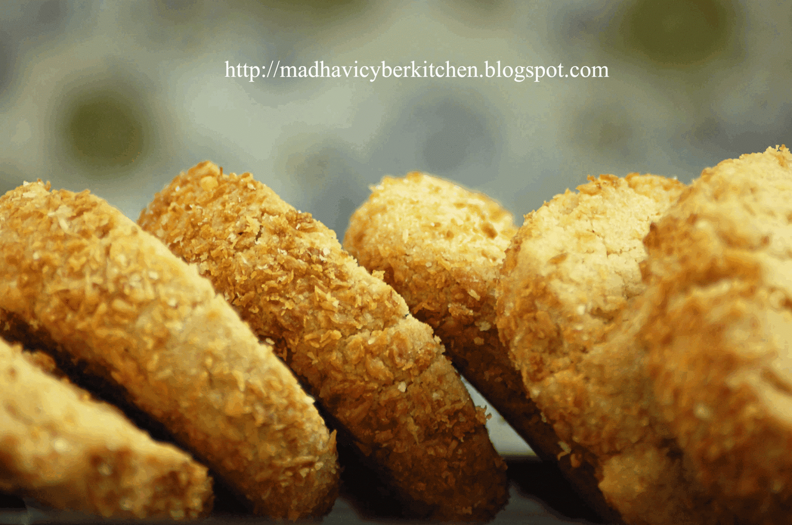 Madhavi's Cyber Kitchen Coconut shortbread cookies