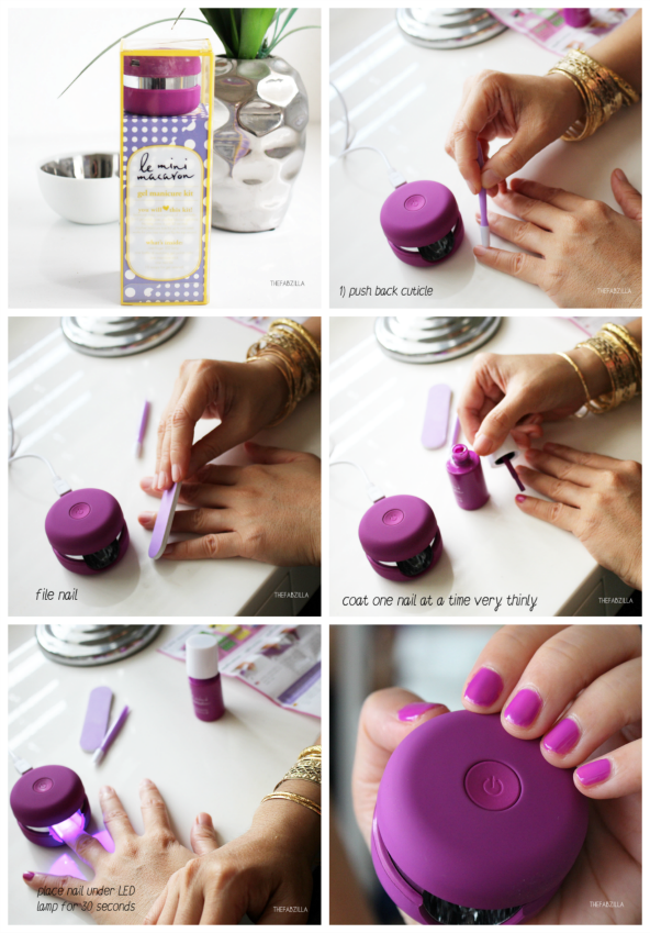 DIY GEL MANICURE Le Mini Macaron Gel Manicure Kit thefabzilla