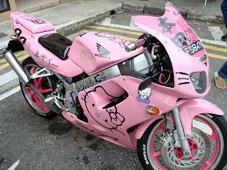 Hello Kitty motorbike