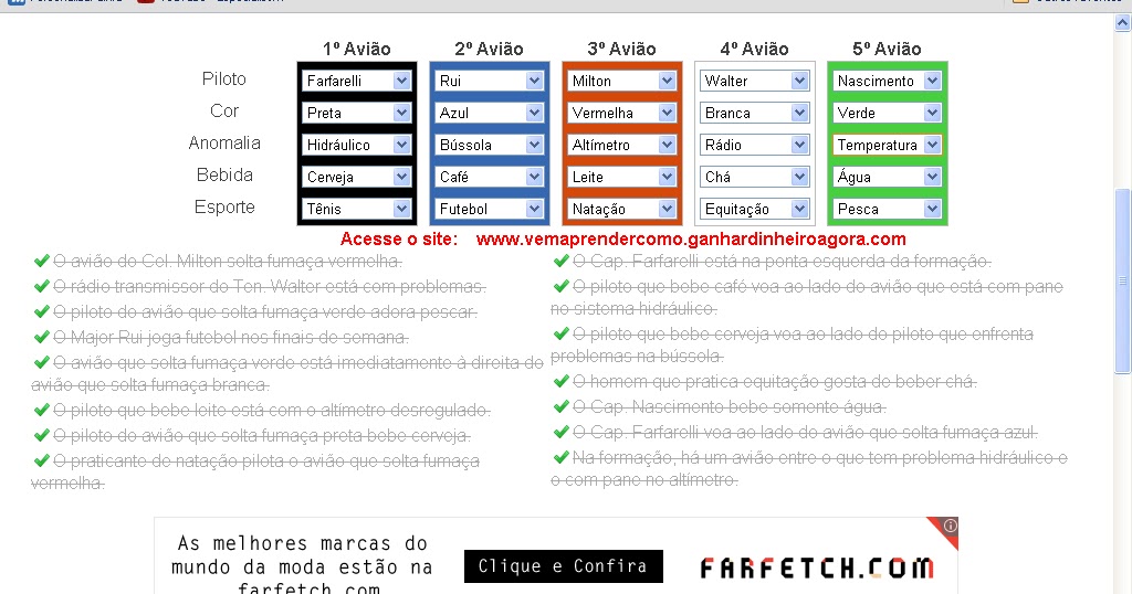 Resposta do Teste de Einstein: Resposta do Problema Escritório de Advocacia  - Problema de Lógica Temático Fácil