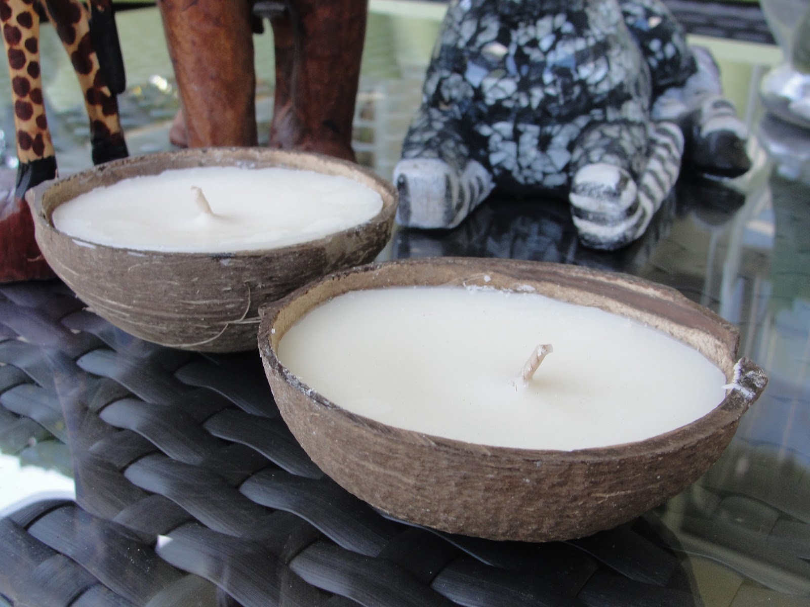 Coconut Scented Soy Candles in real coconut shell (Made in Hawaii